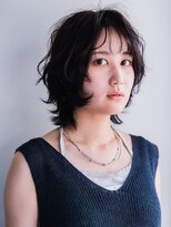 ヘアークラフト(Hair Craft)&nbsp;レイヤーボブ×ナチュラルパーマ【岡山】ゆるふわ暗髪パーマ
