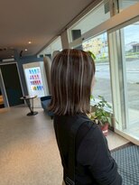 パーミルヘアーピピ(permille hair pipi) 外ハネボブ×ハイライト