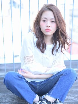 セレスト なんば店(CELESTE) 大人かわいい　ナチュラルミディーのモーブカラー【難波店】