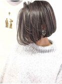 【lamp池袋】グレーベージュ 前下がりBOB