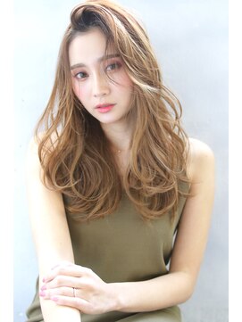 ブラン 梅田(Blanc) 【Blanc/梅田】かきあげ_エレガンス_ベージュカラー_ロング