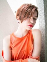 ルティア(Lutia) 夏ショート オレンジブラウン 簡単スタイリング