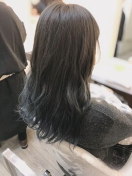 クレス 武蔵浦和店 【CLESC'寺岡志穂】おしゃれ確定♪ブルーシルバーグラデーション