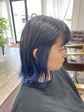 スピニングヘアティアナ(spinning hair Tiana.) インナーブルーグラデーションカラー