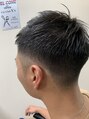 スタジオケイズコラボワイズ&nbsp;フェードカット。男らしいスタイルも得意です。