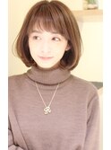 20代30代40代大人可愛いボブ　丸みが可愛いボブスタイル