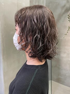 テトヘアー(teto hair) パーマヘアミディアムレイヤーウルフヘア春スタイル