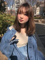 ロンドプランタン 恵比寿(Lond Printemps)&nbsp;ブリーチなし透明感ヌーディカラーラフグラマラスカール【中居】