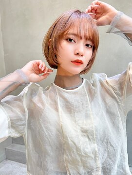 レニーバイエース(LANY by ACE) 【LANY横浜】ミニボブ×ピンクベージュ