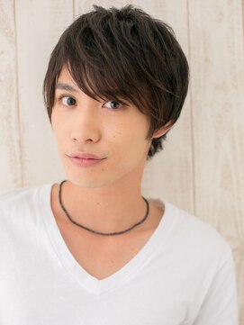 モッズヘア メン 上尾東口店(mod's hair men) 重めの斜めバングの目力UP!ウルフこなれヘアO上尾