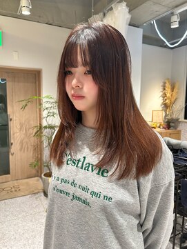 ゼストソエル(ZEST soell) フェイスレイヤースタイル  韓国風 前髪カット 顔周り【miho】