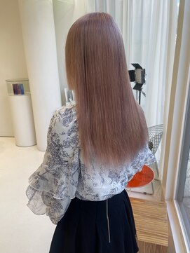 ハイブ 金沢(Hive) ブリーチハイトーンホワイトミルクティーピンク美肌カラー