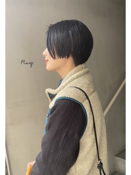 レイキョウト(Ray Kyoto) 前下がりショート ハンサムショート 黒髪 黒髪風