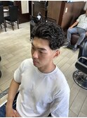 【HOMME HAIR 稲田】 ラルフカール フェード パーマ スタイル