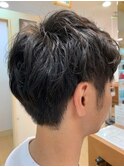 刈り上げマッシュ パーマ