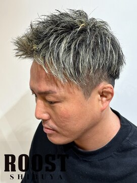 ルースト 渋谷店(ROOST) アップバンク×金メッシュ