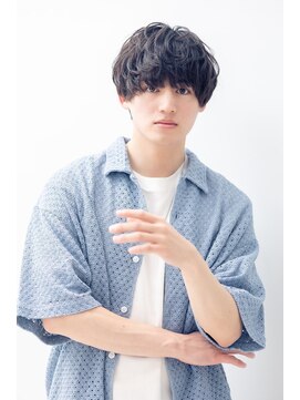 スノードロップ 高円寺店(Snowdrop) ベリーショート/ダークアッシュ/ニュアンスパーマ/韓国マッシュ