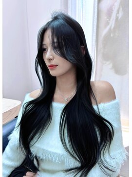 ボタン テンジン(VOTAN tenjin) 【杉本大地】韓国ヘア/暗髪/レイヤーロング/流れる顔周りカット