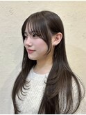 韓国風/レイヤー/小顔/前髪カット/髪質改善/グレージュ/透明感