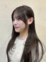 アンカーバイナチュラル(anchor by natural)&nbsp;韓国風/レイヤー/小顔/前髪カット/髪質改善/グレージュ/透明感