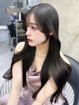 ロンドアヴァントゥス 池袋(Lond aventus)&nbsp;ワイドバングイメチェン美髪外ハネボブ+レイヤーカット韓国/池袋