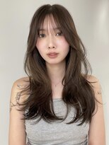 トイ(TOI)&nbsp;レイヤーカット/ベージュブラウン/韓国/ワンホン/ハッシュカット