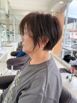 ハピネス 西大寺店(Happiness)&nbsp;ショートカット×ひし形ショートボブ×前髪あり30代40代50代