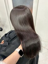 ベレーザ 渋谷(BELEZA)&nbsp;14808暗髪ミルクティーベージュオリーブカラー髪質改善ロング