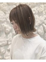 ヘアサロン エフ 渋谷(F)&nbsp;#ミニボブ＃ベージュ#耳掛け#TOKIOトリートメント