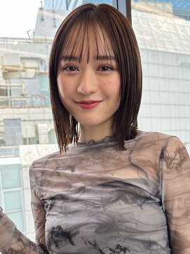 トリッカ シブヤ(TRICCA SHIBUYA) 切りっぱなしボブぱっつんボブ結べるボブ外はねボブくびれヘア