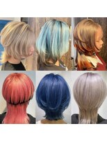 アジールヘア 池袋東口店(agir hair)&nbsp;人気デザインカラー/ウルフカット/ミニウルフ/推しカラー/池袋