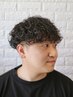 【ツイスパ】【波巻き】パーマ&メンズカット眉カット ¥18000