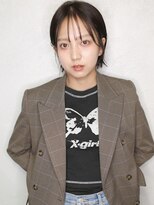 バース(BIRTH)&nbsp;ショート＆ボブ【BIRTH】天神駅5分. 黒髪外ハネショート　2