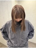 寒色ベージュ ブリーチカラー