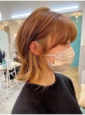大人可愛いくびれボブシンメトリーリタッチカラー20代～50代