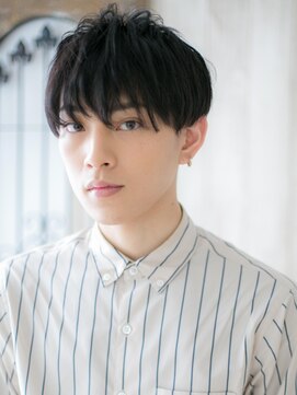 グルーミングサロン バーバー キャッスル 北浦和西口(Grooming salon Barber Castle) アッシュブラック刈り上げリクルートショートマッシュa北浦和