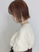 ノラギンザユー(NORA GINZA/U)&nbsp;ミニボブ切りっぱなしボブ艶暗髪シースルーバング