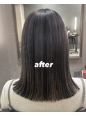 アンブレラカラー×ミディアムボブ