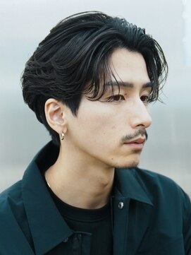 フィフス 栄(fifth) 栄ニュアンスパーマカルマパーマセンターパートガイルヘア緩め