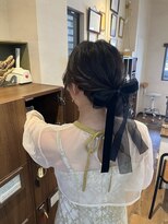 ココカラヘアー ニコ(cococara hair nico)&nbsp;ヘアセット/お呼ばれヘア/結婚式ヘア/ミディアム