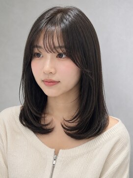 フォト イケブクロ(foto IKEBUKURO) 結べるミディアムレイヤー/顔まわりカット/10代20代30代