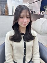 ロンドシエル 横浜(Lond ciel) チャコール/オリーブグレー/レイヤーカット小顔顔周り韓国横浜