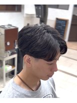 オアゾバーバー(OAZO BARBER)&nbsp;センターパート/刈り上げ/フェード/ニュアンスパーマ/六本木