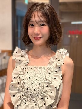 アトリエ(atelier.) 大人ボブ ナチュラルブラウン 髪質改善トリートメント 30代