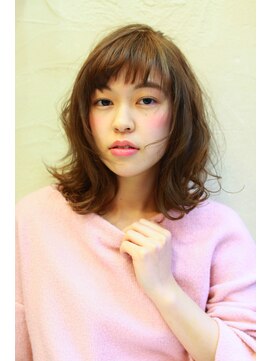 トヌコア ルア 下北沢店(TONUKOA RUA) 【TonukoaRua】綿菓子のような質感☆グレージュミディ