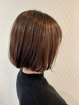 ファブ 銀座(fav) 【fav 銀座】前下がりボブ　ラベンダーベージュ