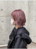 【unopulir永尾】ボブルフ☆透明感ピンクstyle
