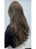 ミュウ(Private hair salon Miu)&nbsp;ロングワンレングス(ハイトーングレージュ)