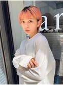 コーラルピンク ショート