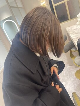 ランド 原宿表参道(LAND) グレージュカラー/ボブウルフ/黒髪カタログ/ココアベージュ/20代